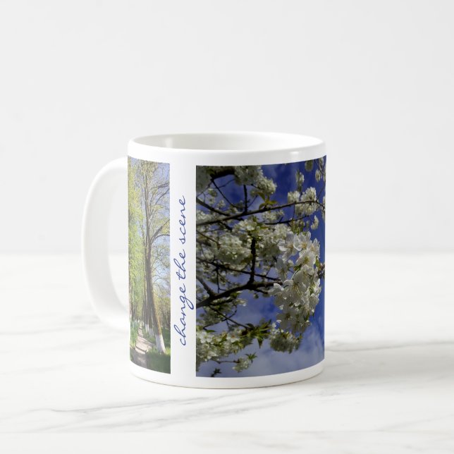 Mug Changer de scène Citation Inspirationnelle Arbres  (Devant gauche)