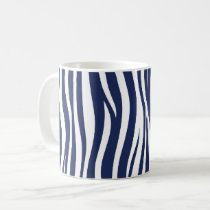 Mug Chanson de la marine bleu marine vagues fluides