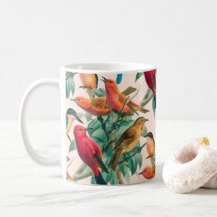 Mug Chansons colorées & Motif Feuille vert