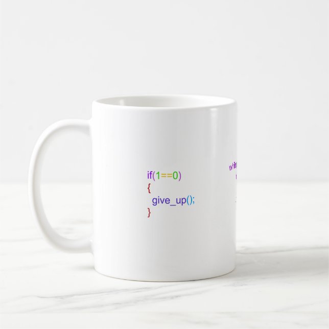 Mug chansons de programmation amusantes, chansons de c (Gauche)