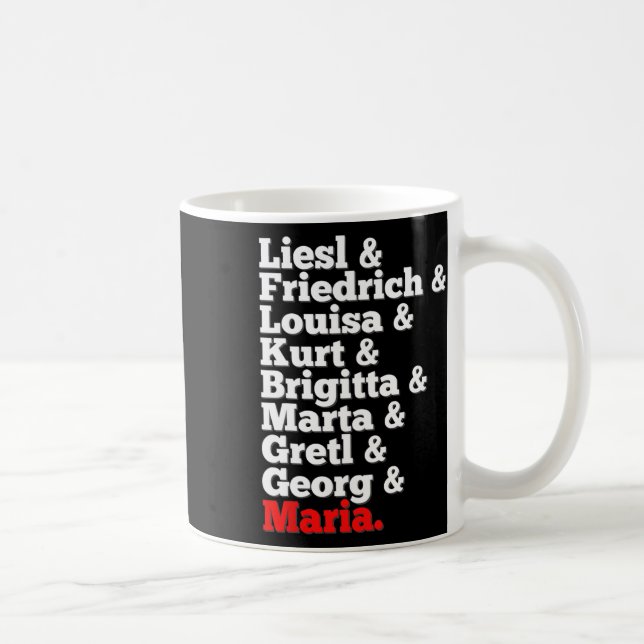 Mug Chanteurs De Famille Von Trapp Son De La Musique (Droite)