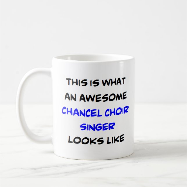 Mug chanteuse choeur choeur, génial (Gauche)