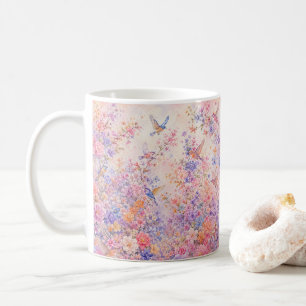 Mug Chants d'oiseaux parmi les fleurs