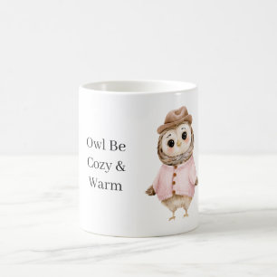 Mug Chapeau de chouette Sweater rose Confortable & Cha