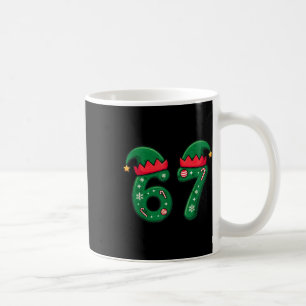 Mug Chapeau de lutin de Noël viral 67 6 7 Tendance Mem