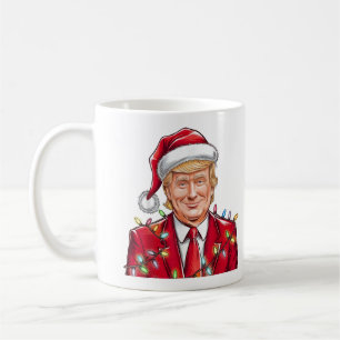 Mug Chapeau de Noël de Donald Trump drôle MAGA Santa