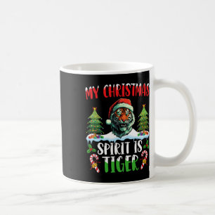 Mug Chapeau de Noël de Santa Tiger Noël Mon Esprit de