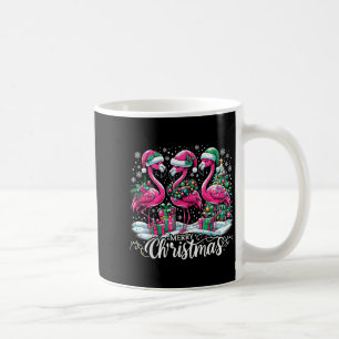 Mug Chapeau de Noël Santa Flamingo Lumière Noël
