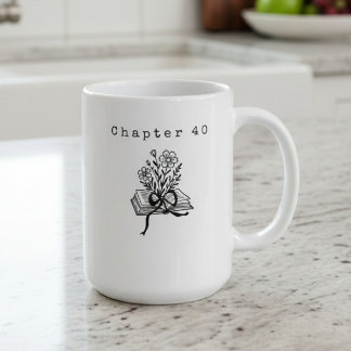 Mug Chapitre 40 Coquette Livre Fleurs sauvages