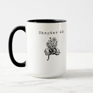 Mug Chapitre 40 Coquette Livre Fleurs Sauvages Noir