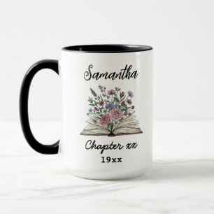 Mug Chapitre personnalisé pour un anniversaire – Livre