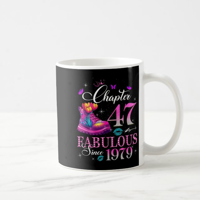 Mug Chapter 47 Fabulous Since 1979 47th Birthday Women (Droite)