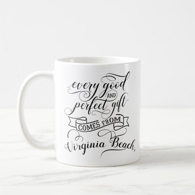 Mug Chaque Bon Et Parfait Cadeau Vient De Virginie Be (Gauche)