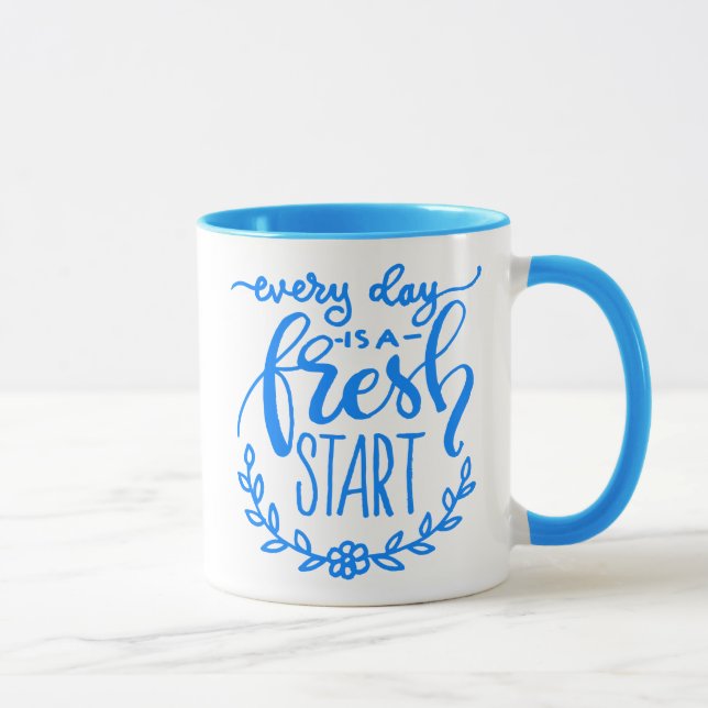 Mug Chaque Jour Est Un Nouveau Départ (Droite)