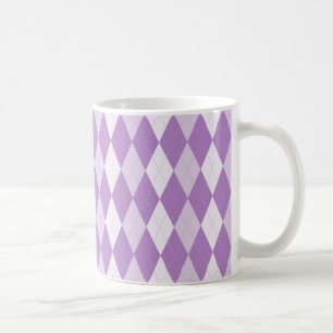 Mug Chardon Violet Argyle Violet Pâle Petit Diamant