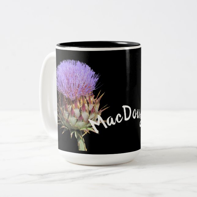 Mug - Chardons avec nom (Devant gauche)