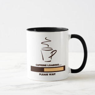 MUG CHARGEMENT DE CAFÉINE - ATTENDEZ SVP