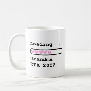Mug Chargement du café Faire-part bébé Grandma ETA 