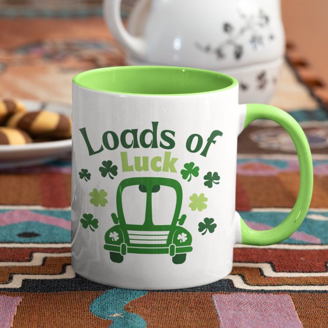 Mug Charges de chance Camion de la Saint Patrick (Loads Of Luck St Patrick's Day Truck Mug
)