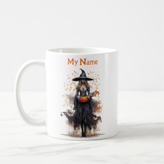 Mug Chariot customisé : Halloween Witch Cup (Gauche)