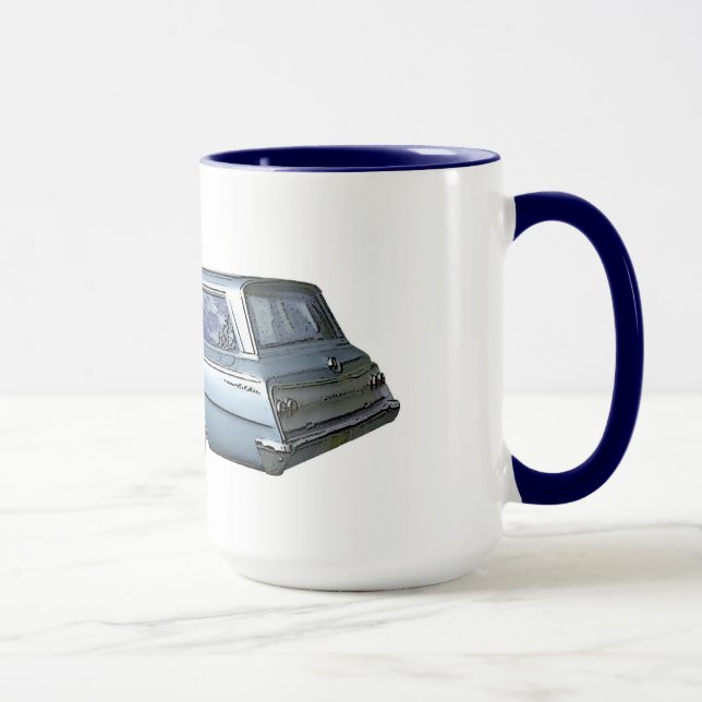 Mug Chariot de la gare de Chevrolet Blue 1962. (Droite)