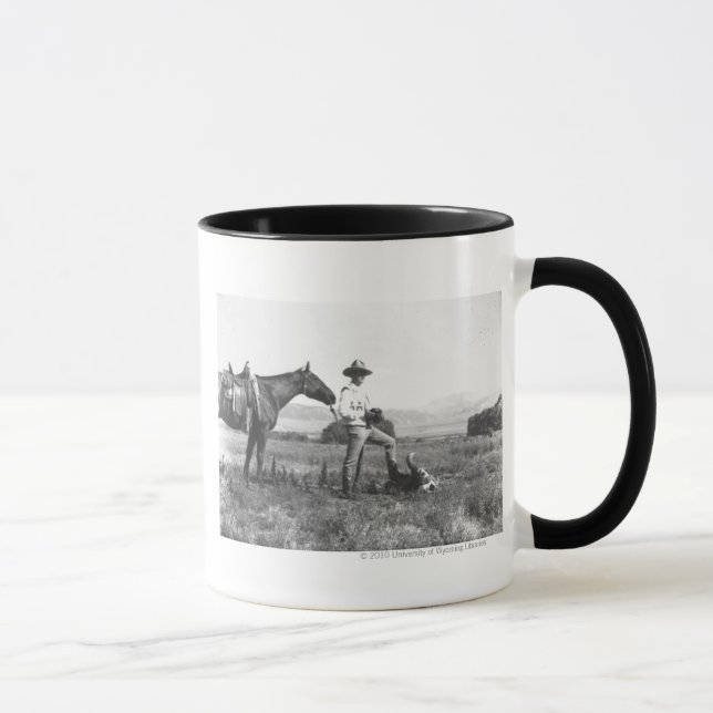 Mug Charles Belden avec le cheval et le crâne (Droite)