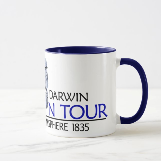 Mug Charles Darwin "visite d'évolution" (tasse/Stein) (Droite)