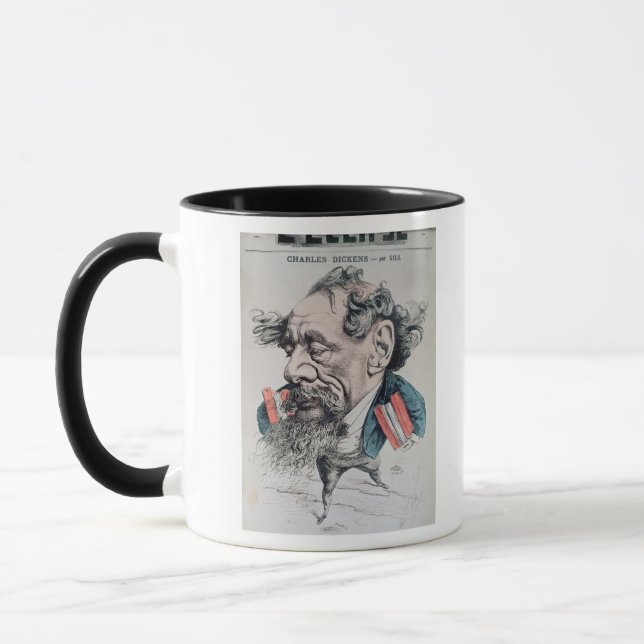 Mug Charles Dickens à cheval sur la Manche (Gauche)