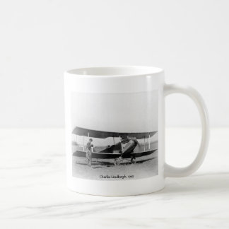 Mug Charles Lindbergh et avion vintage