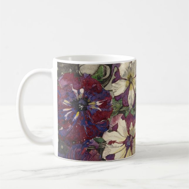 Mug Charles Rennie Mackintosh - pétunias (Gauche)