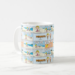 Mug Charlie Brown & Glace Sally À La Plage