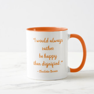 Mug Charlotte Brontë Quote (logo Carré)