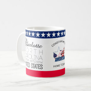 Mug Charlotte, Caroline du Nord, États-Unis élégant