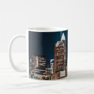 Mug Charlotte North Carolina City Skyline Nuit