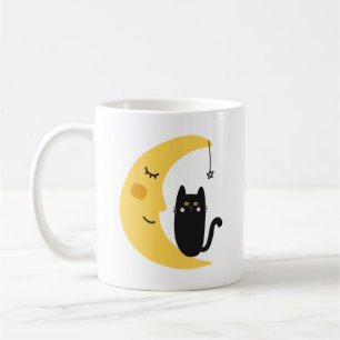 Mug Charmant simple charmant Crescent lunaire de nuit