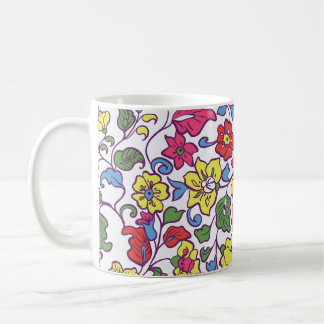 Mug Charmante Florale : Texture de jardin transparente