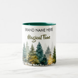 Mug Charme de Noël • Ajoutez le nom de votre marqu