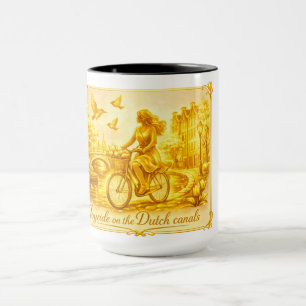 Mug Charme des ponts arqués d'Amsterdam en or