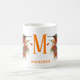 Mug Charme Monogrammé Colibri : Personnalisé