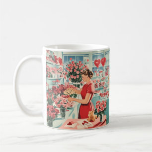 Mug Charme Vintage Flower Shop