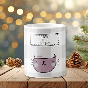 Mug Charming Amoureux des chats Purrfect Buffalo plaid