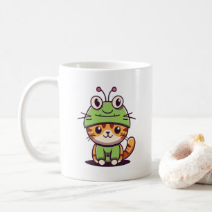 Mug Charming Chat in Frog Casquette - Adorable Baby Ki