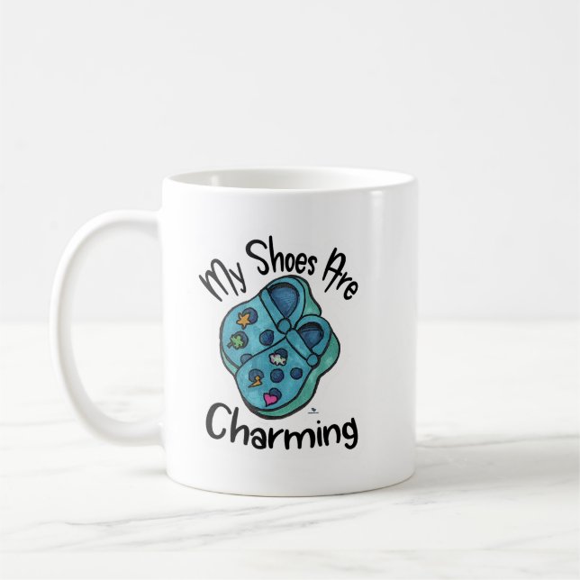 Mug Charming Chaussures Collectible Cartoon drôle Logo (Gauche)