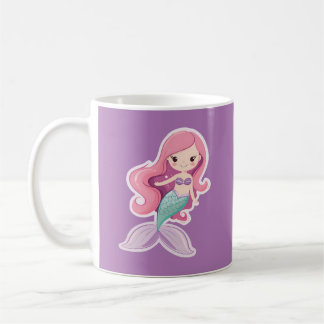 Mug Charming Cute Pastel Mermaid