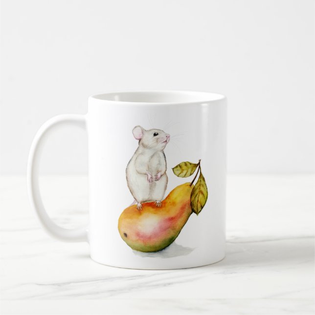 Mug Charming Mouse on a Pear (Gauche)