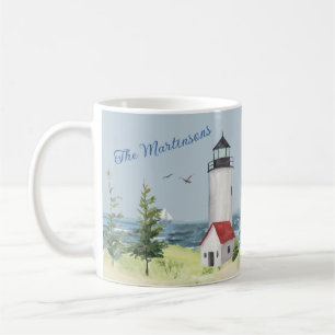 Mug Charming Watercolor Lighthouse Nom de la scène