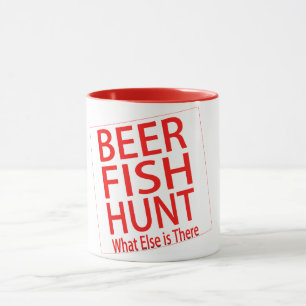 Mug chasse à poissons de bière quoi encore café drôle
