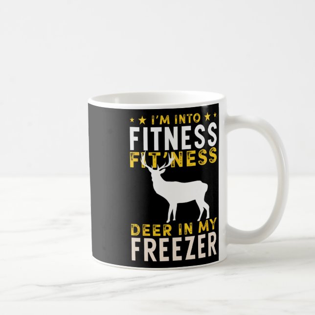 Mug Chasse amusante Cerf Je suis en forme Chasseur de  (Droite)