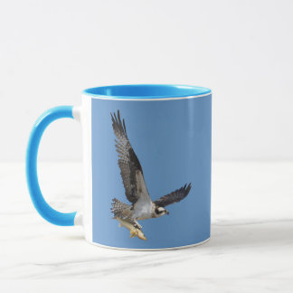 Mug Chasse au balbuzard pêcheur en vol pour le poisson
