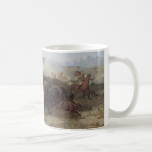 Mug Chasse au bison no 26 par CM Russell, Indiens Vint